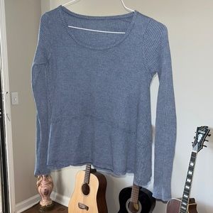 Knitted Blue Long Sleeve Sweater 🦋💙